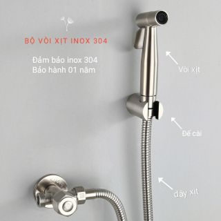 Bộ vòi xịt inox 304 MAS chất lượng giá tốt