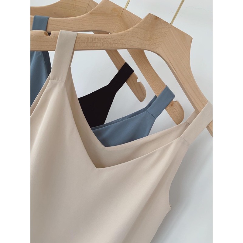 Áo hai dây nữ bản to 2cm lụa Hàn  siêu sang | BigBuy360 - bigbuy360.vn