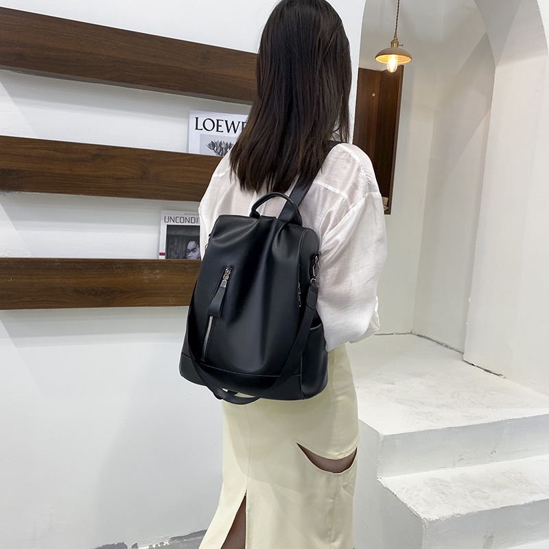 Ba lô IELGY màu sắc tương phản sức chứa lớn phong cách đơn giản thời trang