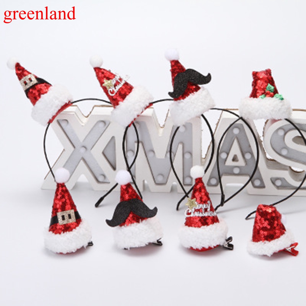 Cài tóc hình nón ông già Noel