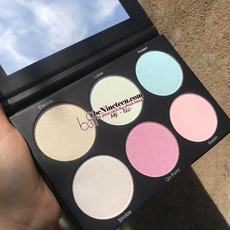 Bảng Phấn Bắt Sáng 6 ô BH Cosmetics Blacklight Highlight 6 Color Palette 43g