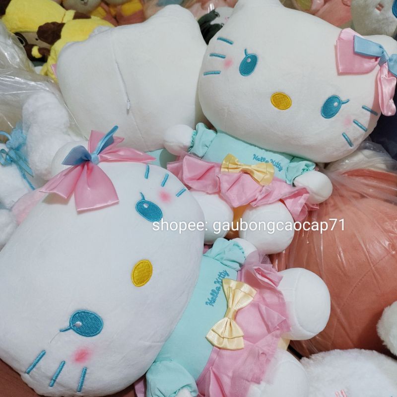 ❌gấu bông Mèo Hello Kitty mặt váy 35cm Phiên bản cao cấp, thú nhồi bông đồ chơi quà tặng bé