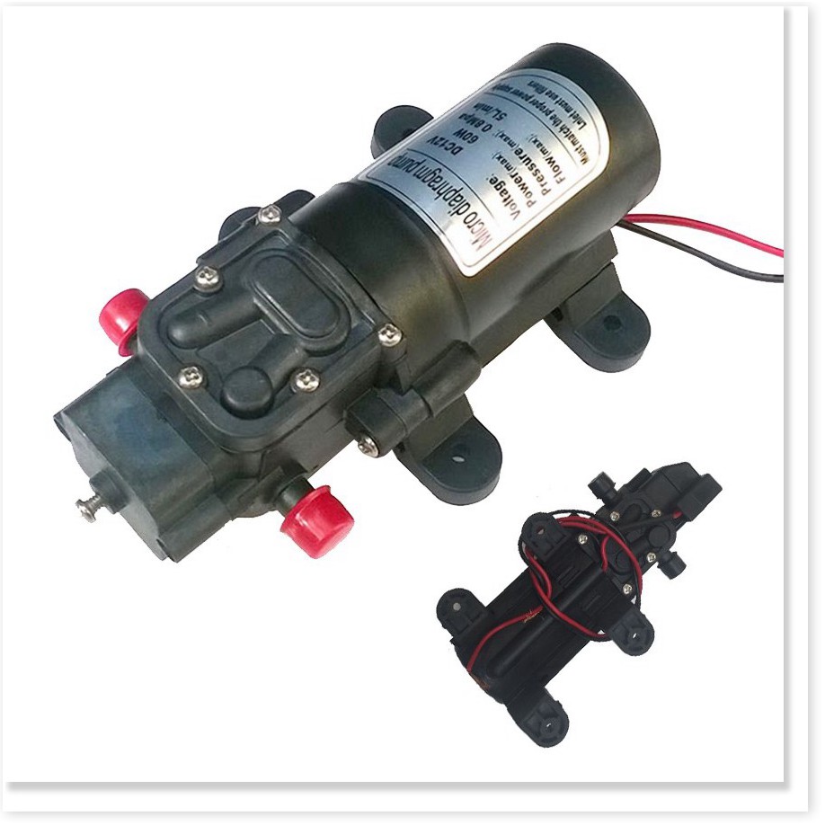 máy bơm nước mini 12v áp lực cao - bơm tăng áp mini 12v