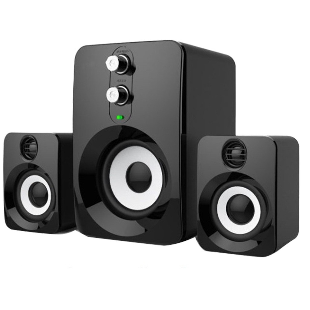 [Mã INCU20 giảm 20K đơn 150K] Loa máy tính laptop giá rẻ có dây bass PKCB 201 speakers PF94 Màu Trắng