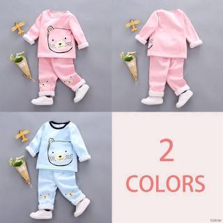 Kidstar baby girls boys animal long sleeve t-shirt + pants
