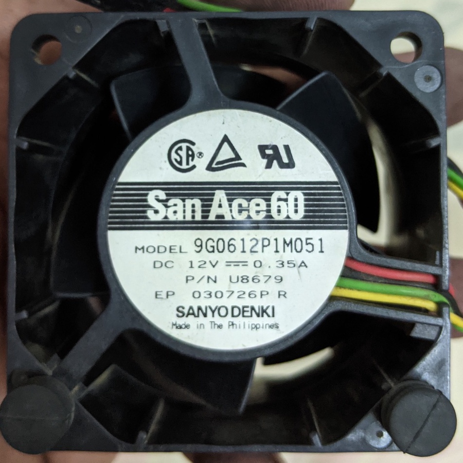 Quạt tản nhiệt Sanyo DC Ace 60 60x60x38mm 12V 0.35A
