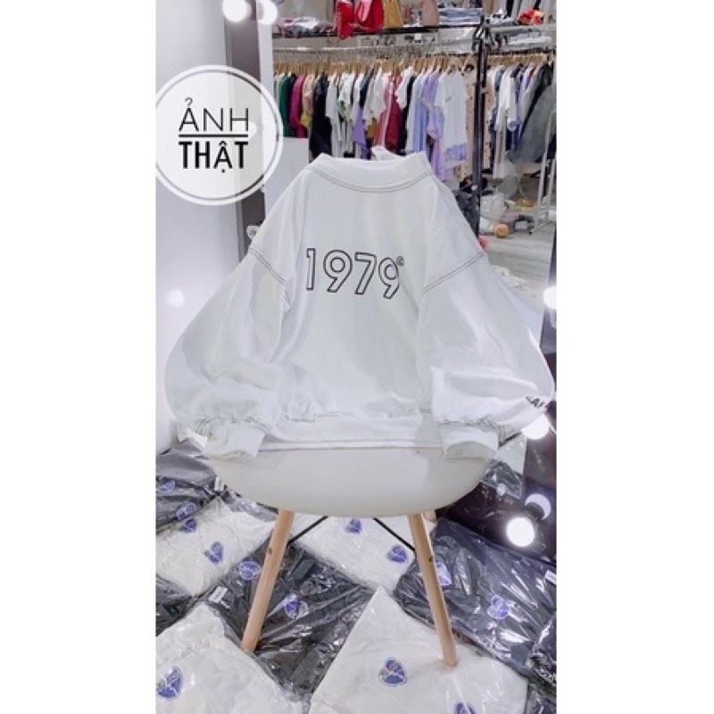 Áo Nỉ Sweater Dài Tay 1979 Unisex Dưới 70kg( Ảnh Thật-Hàng Sẵn)