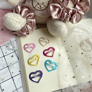 Set 6 kẹp tóc màu sắc