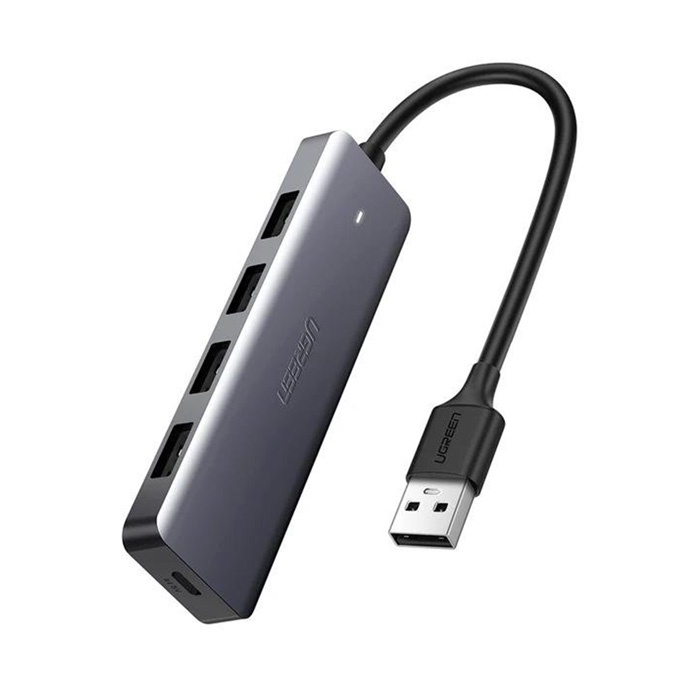 [Mã 154ELSALE2 giảm 7% đơn 300K] Bộ chia 4 cổng USB 3.0 hỗ trợ cấp nguồn phụ Ugreen 50985