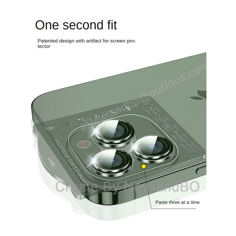 Miếng Dán Cường Lực 3D Bảo Vệ Camera Sau Cho iPhone3ProMax 13Pro 13Mini