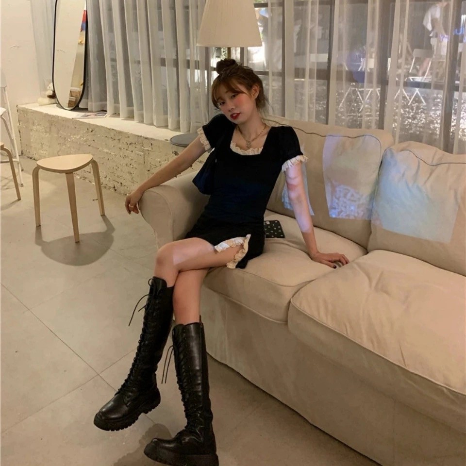 Đầm Tay Ngắn Dáng Ôm Thời Trang Mùa Hè Cho Nữ | BigBuy360 - bigbuy360.vn