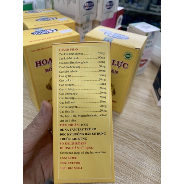 Hoạt lực bổ thận viện dược liệu HN hộp 60 viên