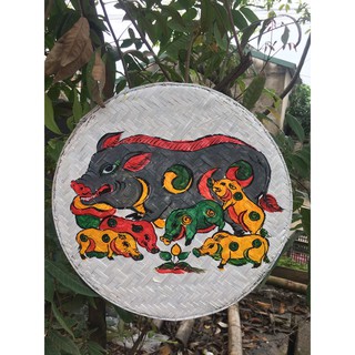 Tranh mẹt tre đông hồ trang trí