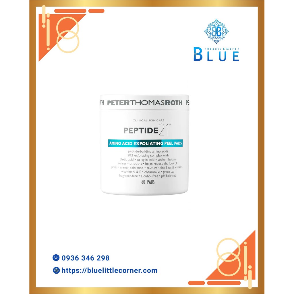 Tẩy tế bào chết Peter Thomas Roth Peptide 21 Amino Acid Exfoliating Peel Pads