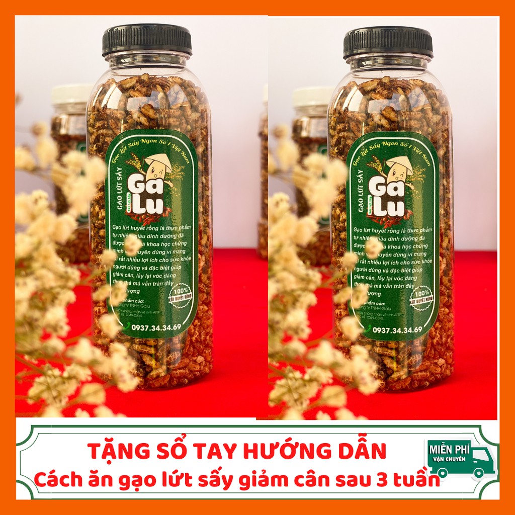 2 Hũ(Túi) Gạo Lứt Sấy Galu 500gram + 1 Chai 120gram+ Tặng Sổ Tay Hướng Dẫn Ăn Giảm Cân Sau 3 Tuần (Đầy đủ giấy tờ VSATTP | BigBuy360 - bigbuy360.vn