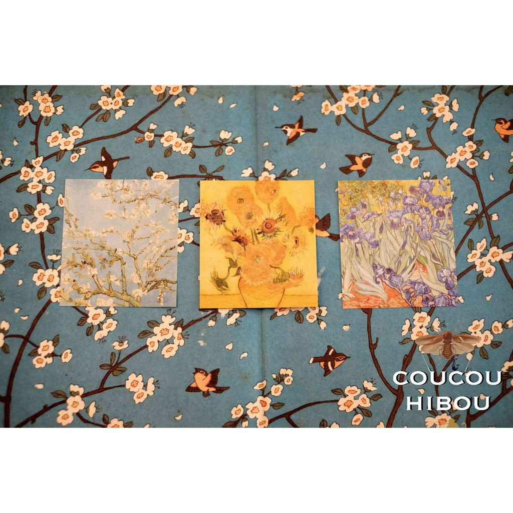STICKER TRANH van gogh 2-cắt tròn
