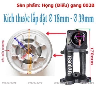 Họng gang bếp gas âm đa năng 002b