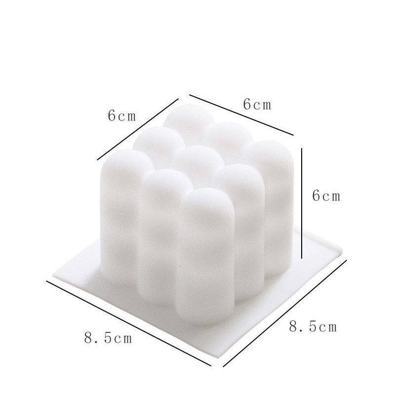 Khuôn silicon rubik 3D (nhiều hình)