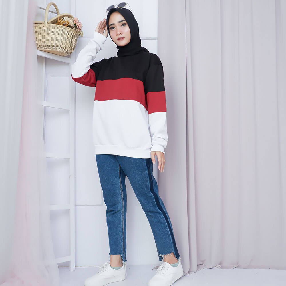 Áo Sweater Lông Cừu Co Giãn Thoải Mái Phong Cách Hàn Quốc Cho Nữ