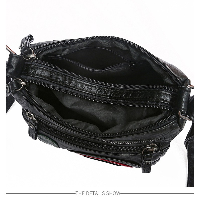 [Mã FAMAYWA2 giảm 10K đơn 50K] Túi Đeo Chéo - Túi Xách Tay Nữ Đỏ Đen Da Mềm Siêu Cấp - TDCND2 | BigBuy360 - bigbuy360.vn