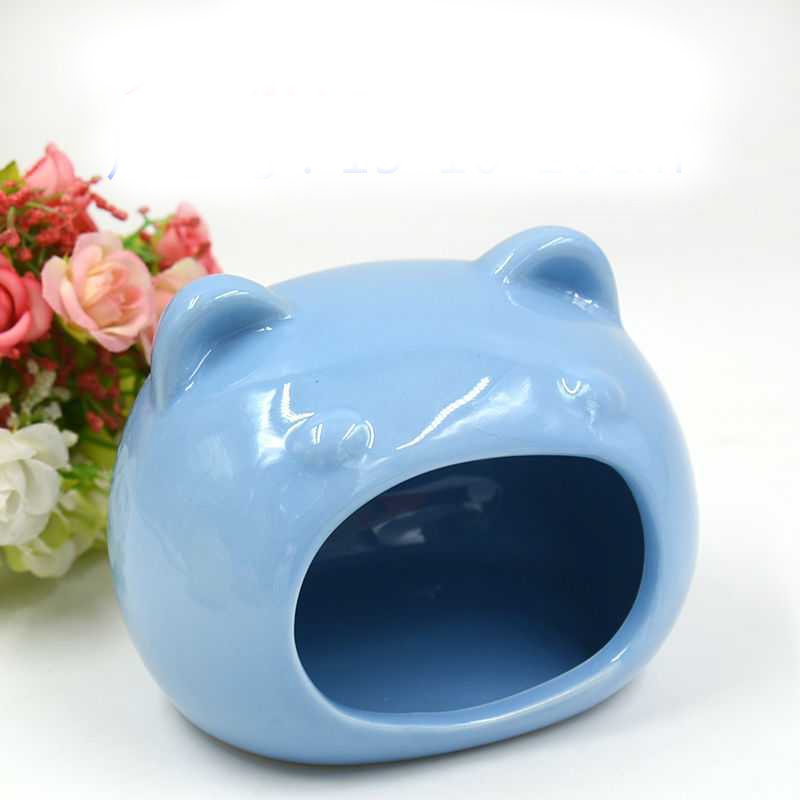 Nhà ngủ sứ siêu dễ thương bắng sứ cao cấp cho chuột Hamster - mẫu gấu