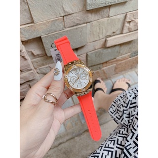 Đồng hồ nữ guess gw0431l1 dây silicon đỏ 39mm