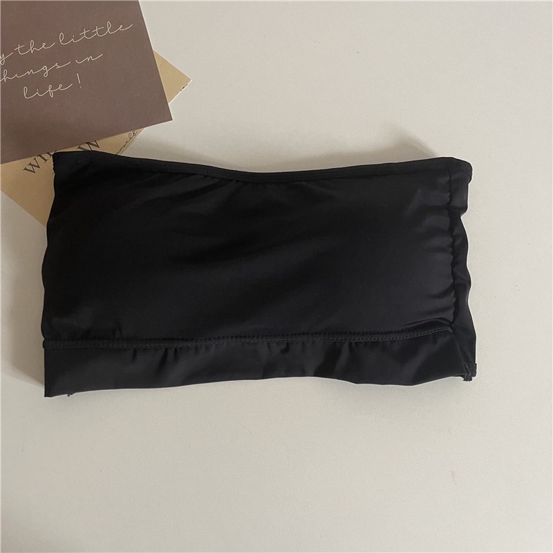 Áo Lót Ống Không Dây Bằng Lụa Mát Chất Lượng Cao