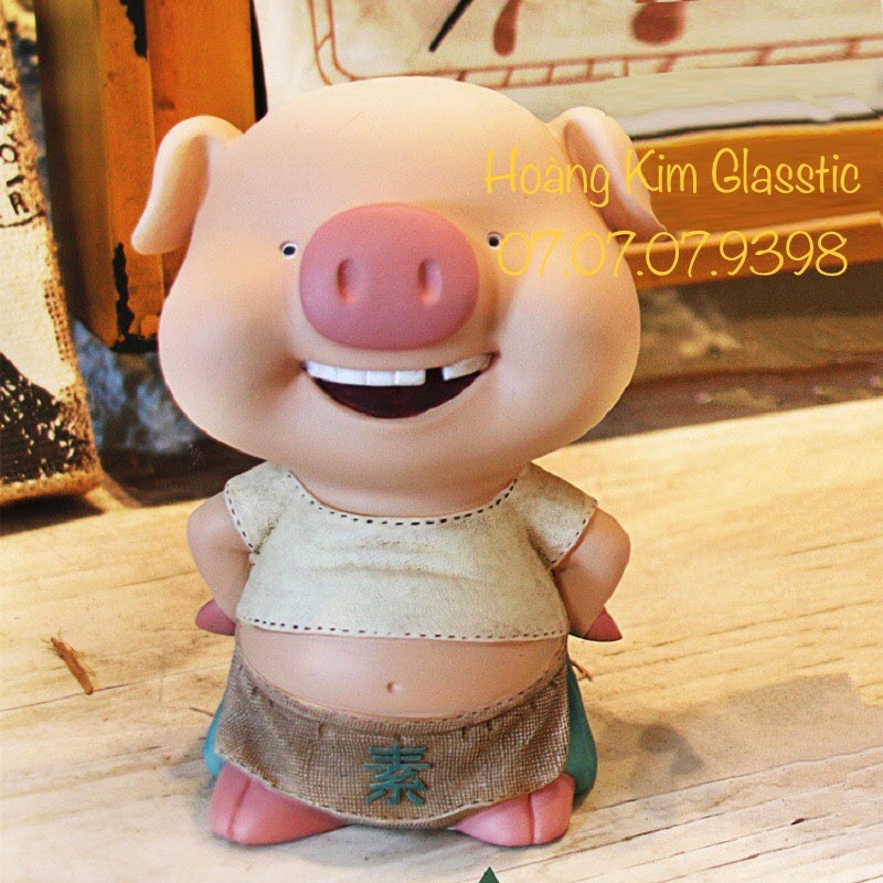 ỐNG TIẾT KIỆM HÌNH CHÚ HEO ĐÁNG YÊU( size to)