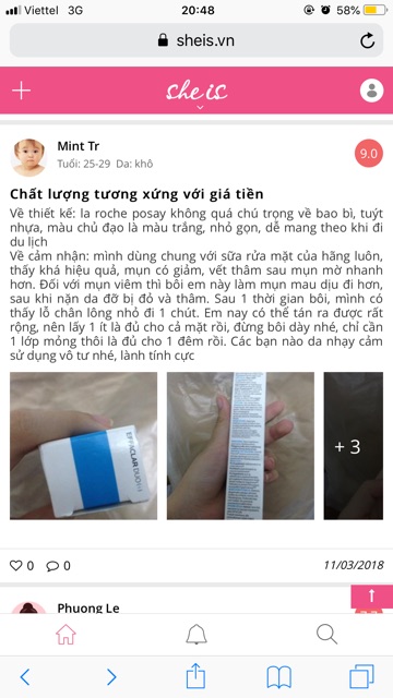 Kem Dưỡng Da La Roche-Posay Effaclar DUO+ Giúp Giảm Mụn, Ngăn Ngừa Vết Thâm 40ml