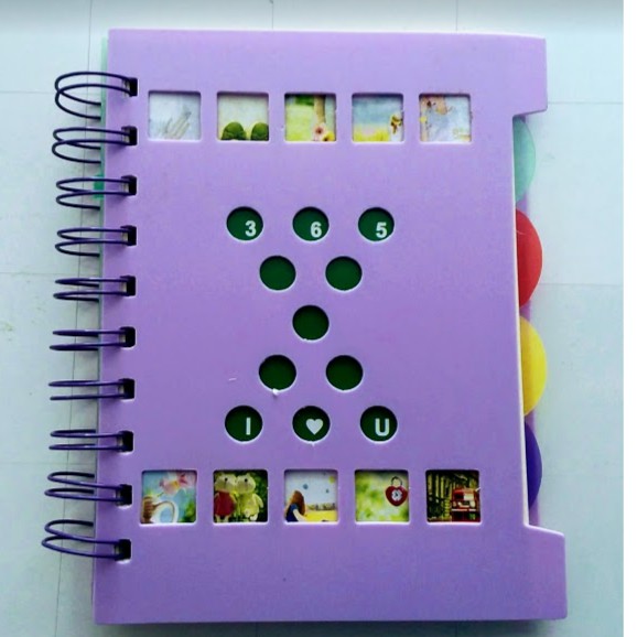SỔ TAY GHI CHÚ A6 LÒ XO - NOTE BOOK 3 tab