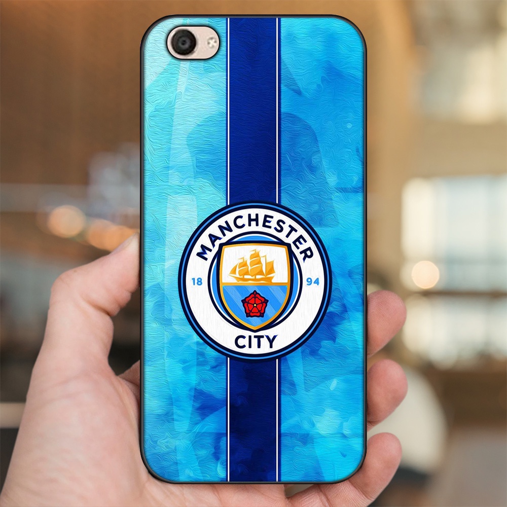 Ốp lưng Vivo V5, V5 Plus viền đen in hình Manchester City MC