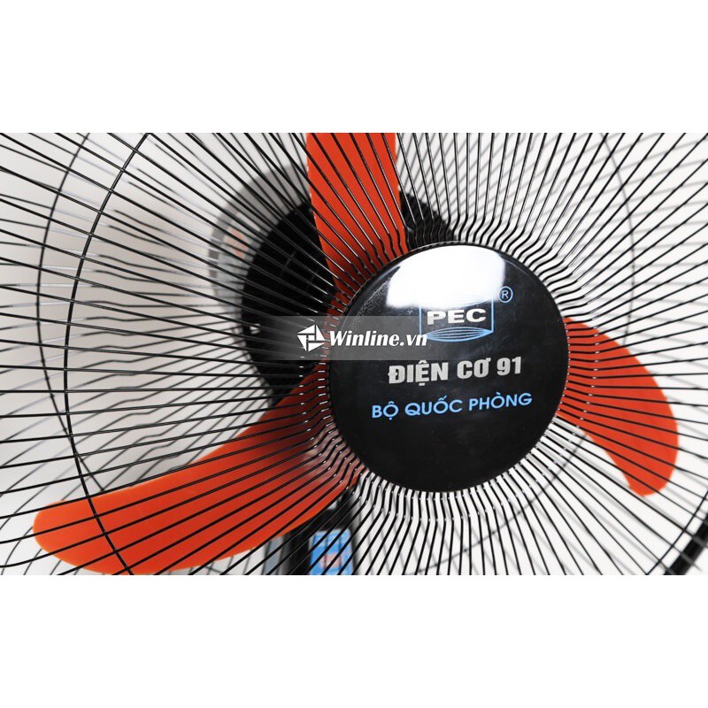 Quạt cây đứng Điện Cơ 91-QR-THA-Quạt rút lửng- Bộ Quốc Phòng-dáng công nghiệp- cánh cam-bảo hành 12 tháng