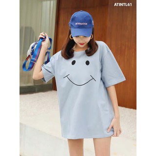 [MẪU MỚI VỀ ÁO THUN NAM NỮ FREESIZE TAY LỠ IN HÌNH CƯỜI SIÊU HOT ĐỦ MÀU - ATINTL61