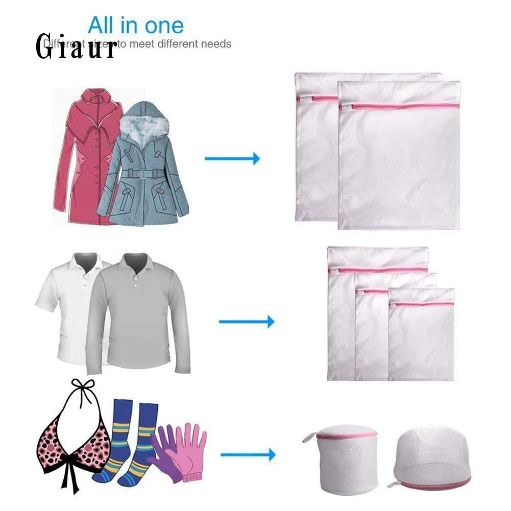 Set 7 túi lưới dùng giặt đồ lót có thể tái sử dụng tiện lợi