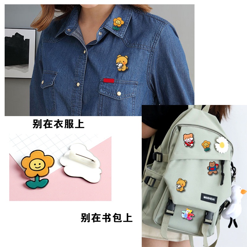 Sticker cute pin cài áo phụ kiện trang trí túi xách balo NAMIN STORE ST0