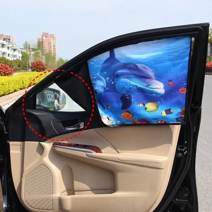 Rèm Vải 3D Chống Nắng Cửa Kính Ô Tô