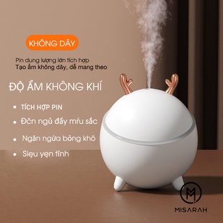 Máy phun sương làm ẩm không khí 300ml sạc lại mini không dây không ồn cho bà bầu em bé