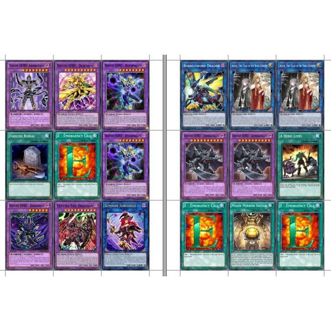 Bộ bài Destiny Hero