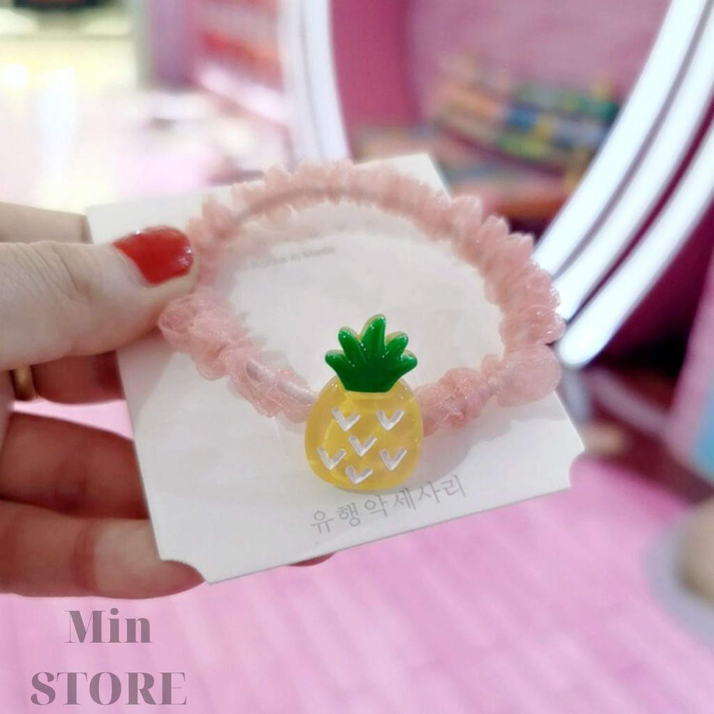 Dây Cột Tóc Scrunchies Hình Trái Cây 2020 - Min STORE