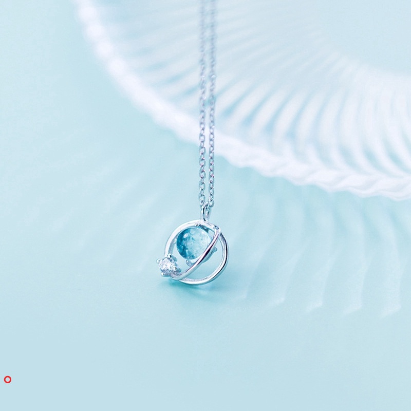 Vòng cổ mặt đính đá pha lê hợp thời trang