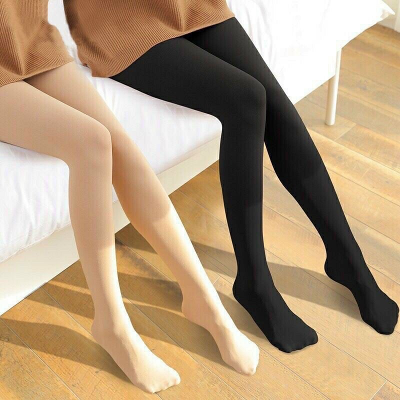 Quần tất lót lông liền bàn siêu ấm cho chị em