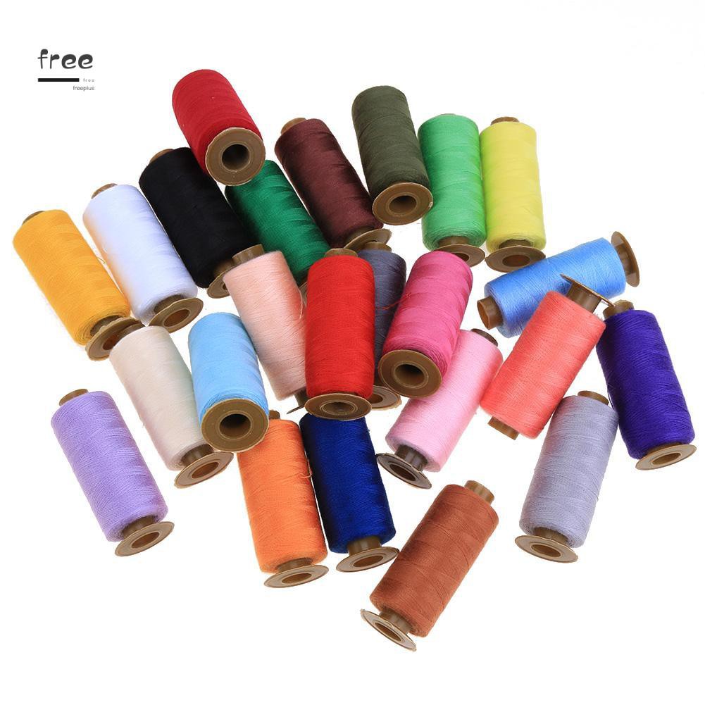 24 Cuộn Chỉ Cotton Nhiều Màu Dài 500 Yard