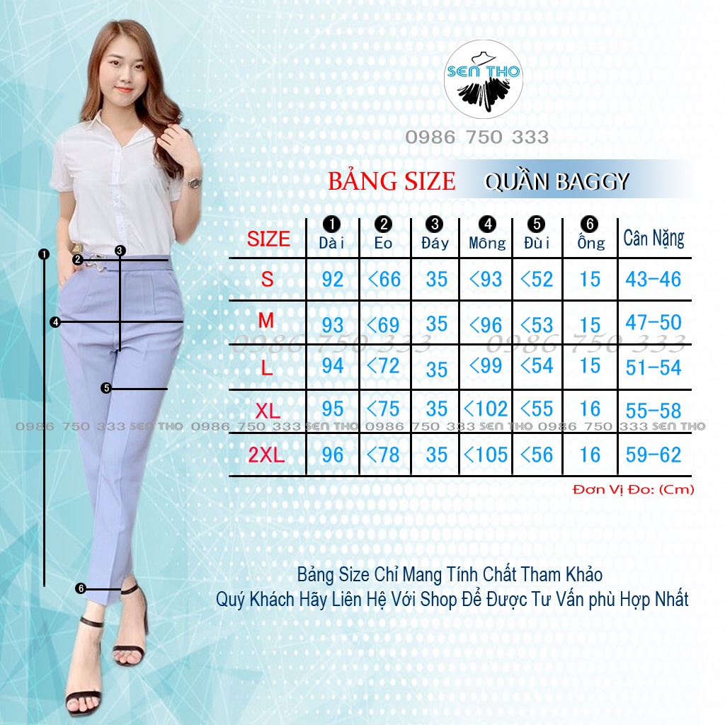 Quần Baggy Nữ Công Sở Đai Vuông, Màu Đen, Nâu Tây Sang Trọng. Chất Vải Vitex Cao Cấp, Cạp Cao Thanh Lịch