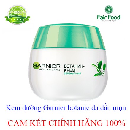 (TỰ NHIÊN )Se khít lỗ chân lông, kiềm dầu  GARNIER SKIN NATURALS Botanic tinh chất trà xanh dành cho da dầu da hỗn hợp