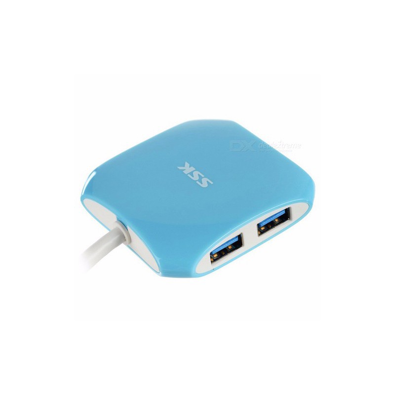 Bộ Chuyển Đổi Chia 4 Cổng Hub USB 3.0 SSK SHU300 - Bảo Hành Chính Hãng 6 Tháng