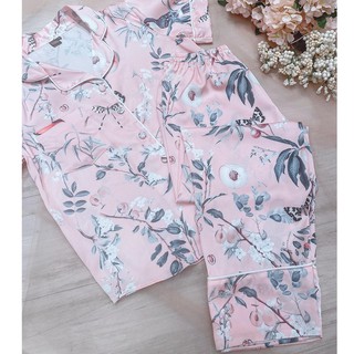 Đồ ngủ Pyjamas tay ngắn quần dài Oriental - Midnight Sleepwear
