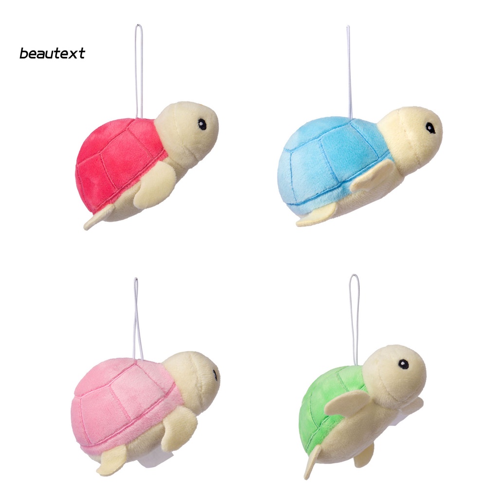 Móc khóa thú nhồi bông hình con rùa nhiều màu sắc đa năng