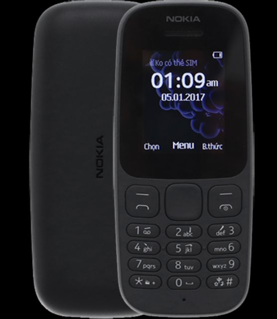 Điện thoại 1sim Nokia 105 hàng chính hãng