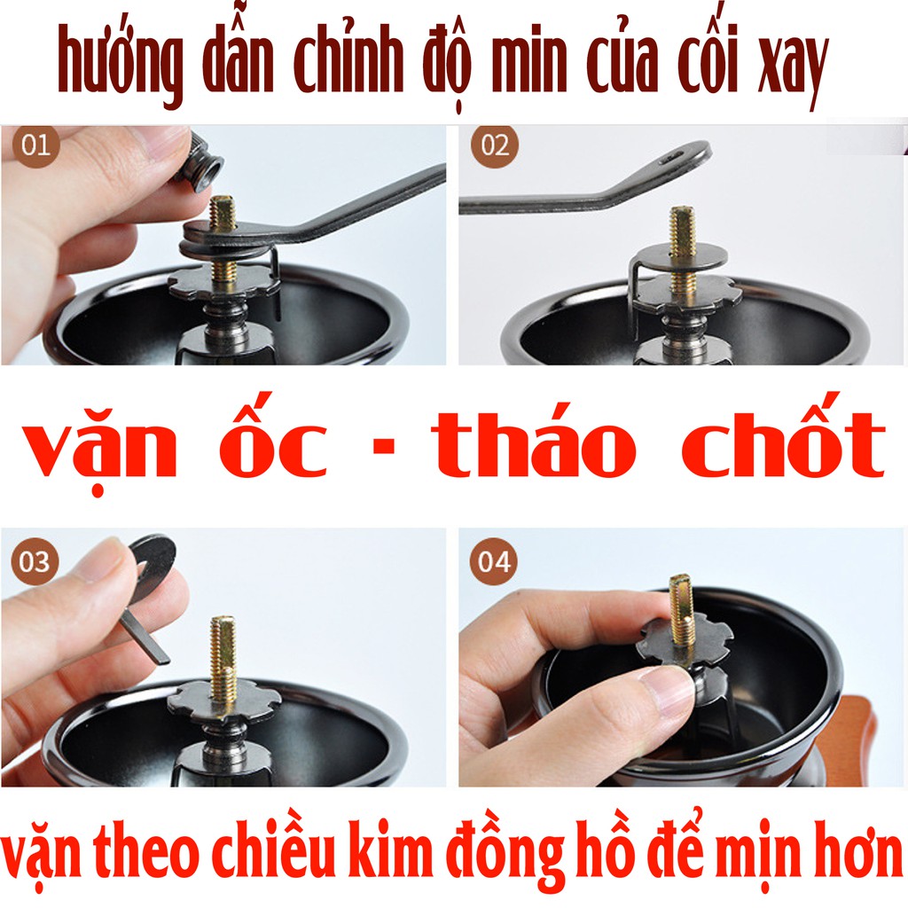 Máy xay cà phê , xay tiêu bằng gỗ - hàng đẹp - chất lượng - cao cấp - DUC ANH COFFEE