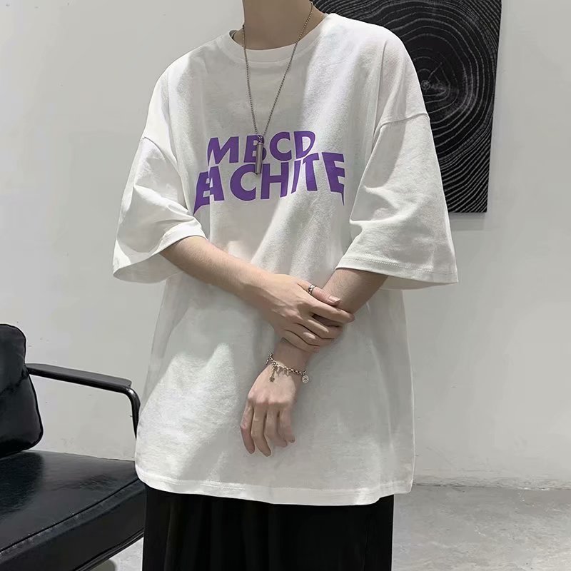 Áo Thun Nam Tay Ngắn Phong Cách Mùa Hè Thời Trang Hàn Quốc Size M-5Xl